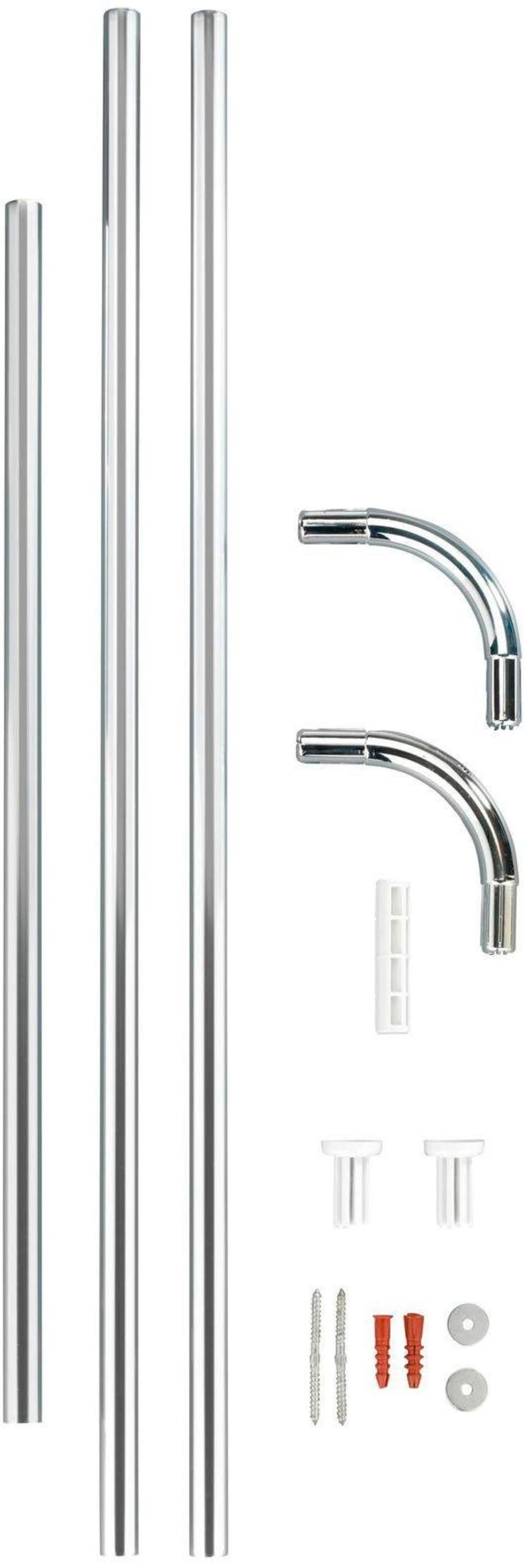 WENKO Winkelstange Universal | Silber