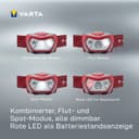 VARTA Outdoor Sports H20 Pro Kopflampe | Schwarz 4