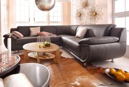 TRENDMANUFAKTUR Ecksofa Rondo | Braun
