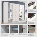 Wimex Drehtürenschrank Moldau | Weiß 3