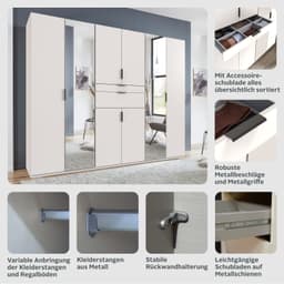 Wimex Drehtürenschrank Moldau | Weiß