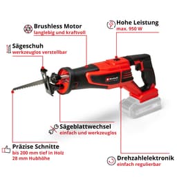 Einhell Universalsäge TP-AP 18/28 Li BL - Solo | Mehrfarbig