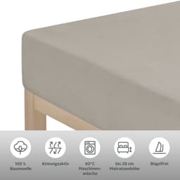 OTTO home Spannbettlaken | Braun