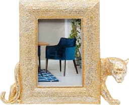Kare Design Einzelrahmen Bilderrahmen Leopard | Gold