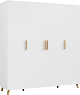 rauch Drehtürenschrank Kleiderschrank Schrank Garderobe SHINJO | Weiß