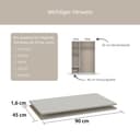 rauch Einlegeboden 2er Set 90 cm | Beige 3