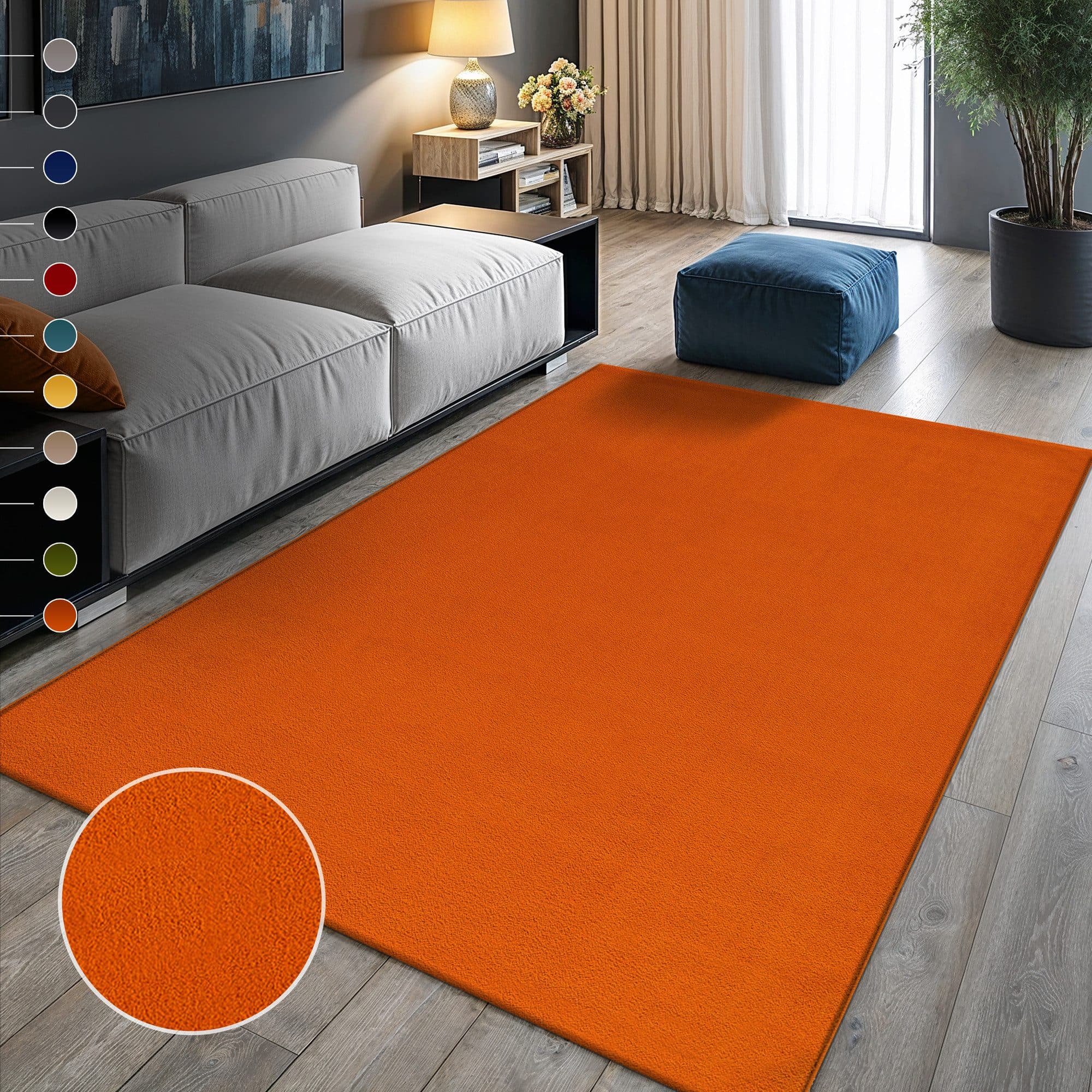 Sanat Teppich UNI | Orange