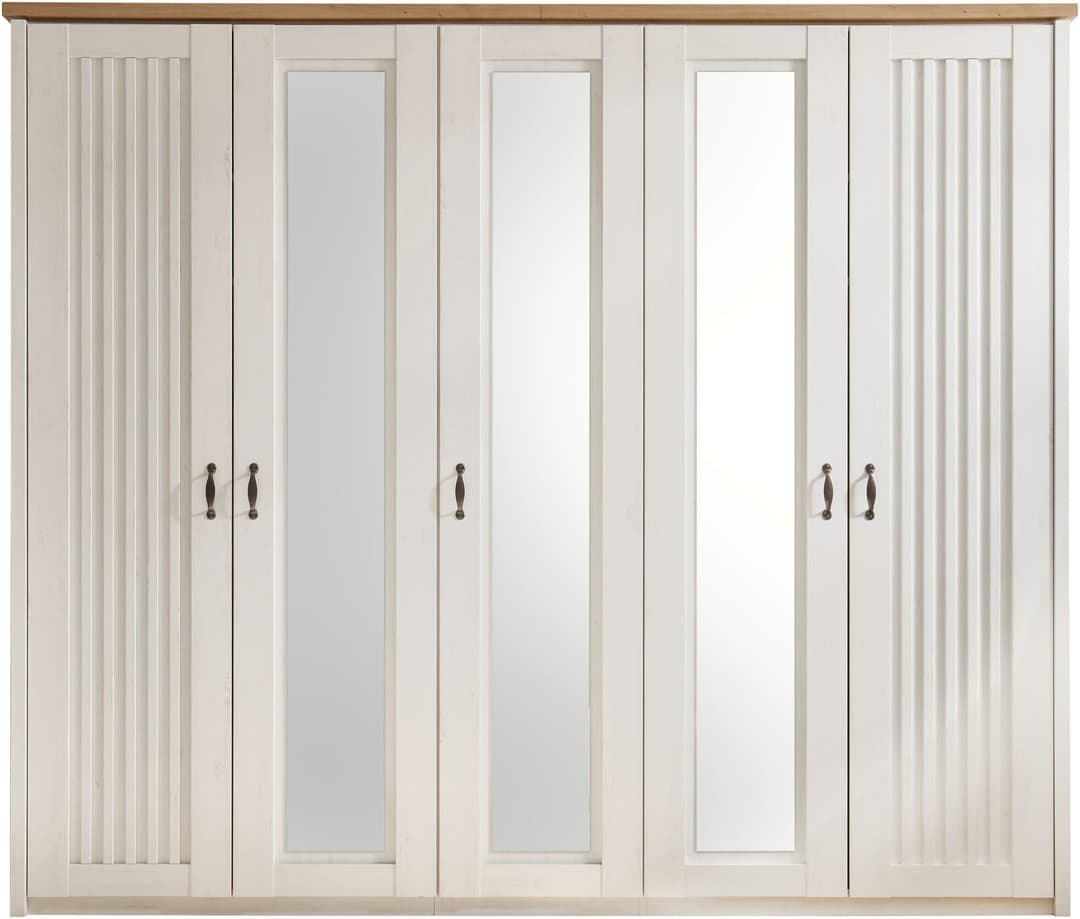 Schlafkontor Trient Drehtürenschrank | Weiß