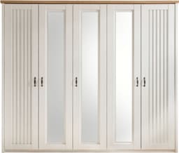 Schlafkontor Trient Drehtürenschrank | Weiß