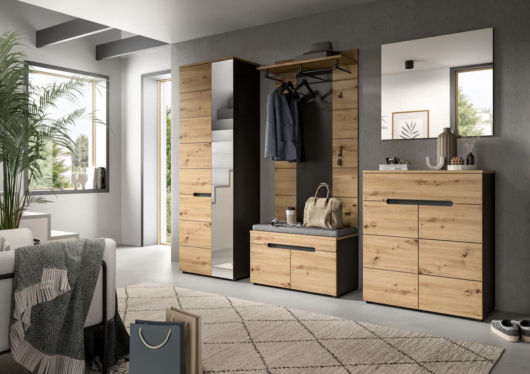 Home affaire Garderobenpaneel REHAT | Braun