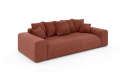 Home affaire Big-Sofa LAKESIDE 3-Sitzer Schlafsofa | Rot