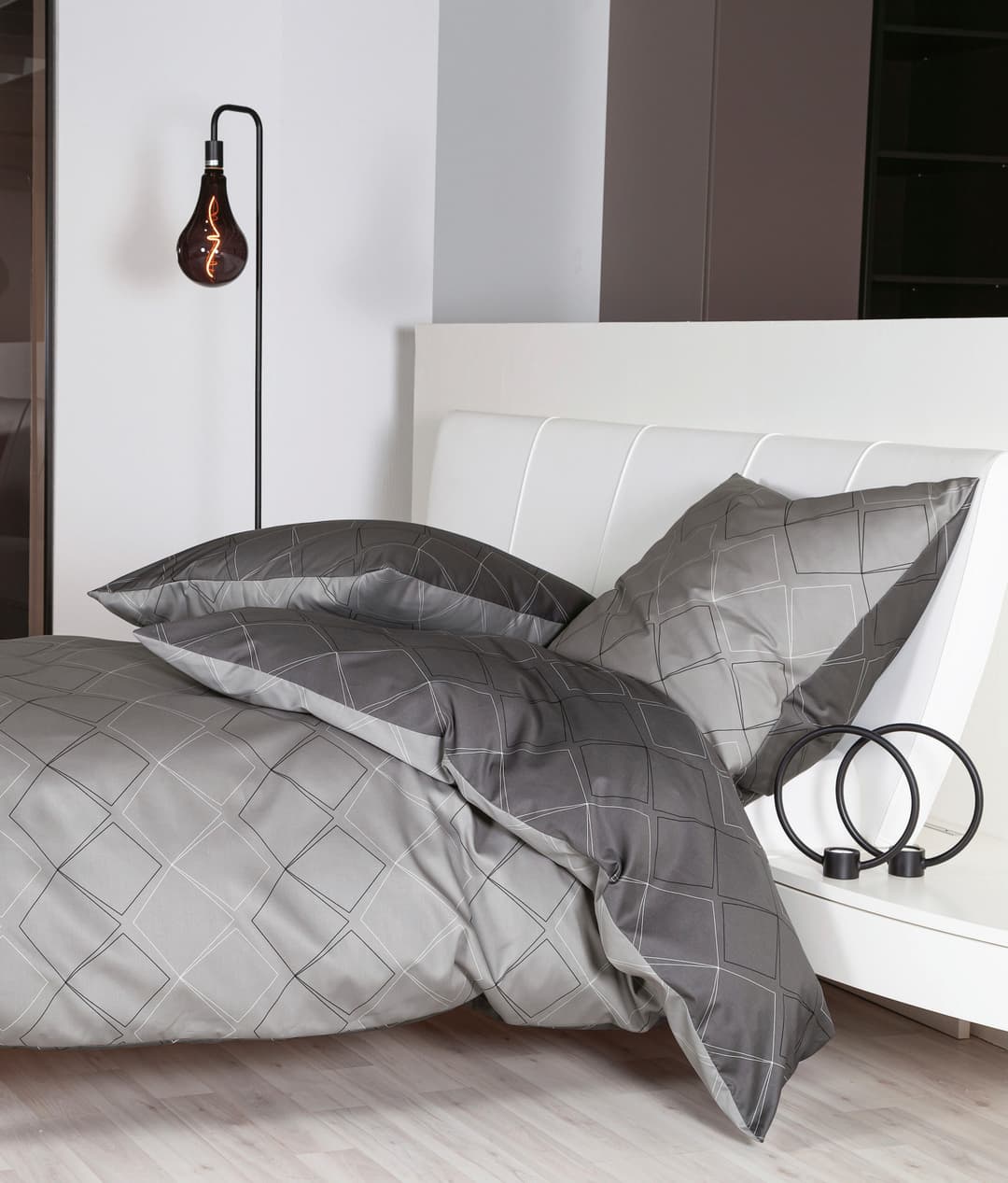 Janine J.D. 87053 Bettwäsche-Set | Grau
