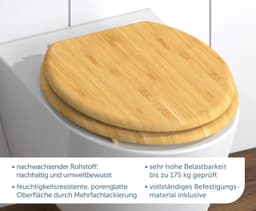 Schütte WC-Sitz NATURAL BAMBOO | Holztöne