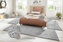 HANSE Home Wolly 2 Bettumrandung | Grau