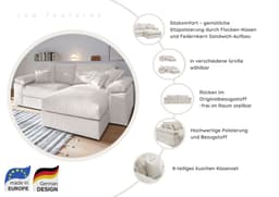 Home affaire Ecksofa Soft&Cosy XXL L-Form | Beige