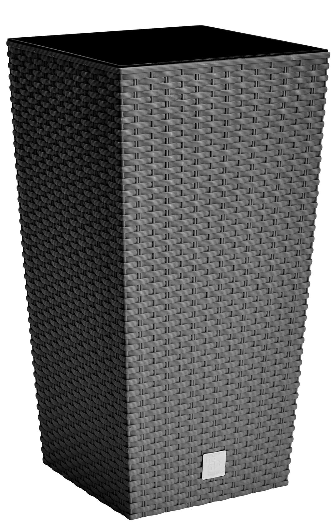 Prosperplast Rato Square Blumentopf | Schwarz