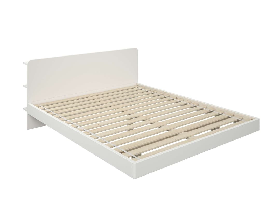 OTTO home Massivholzbett Amaliah Schwebebett | Weiß
