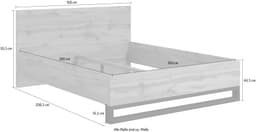 Home affaire Bett Bronne | Holztöne
