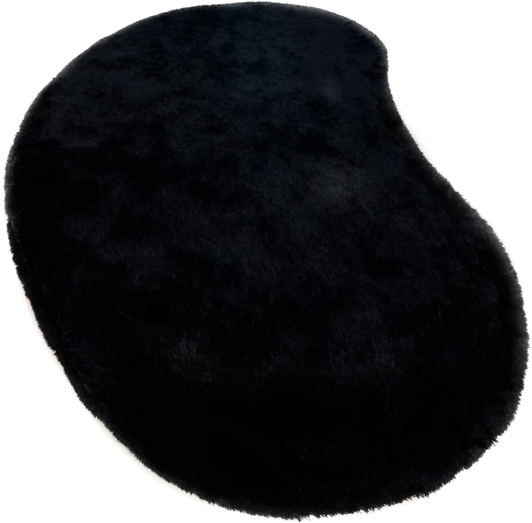 Bruno Banani Hochflor-Teppich Dana Bean shape | Schwarz