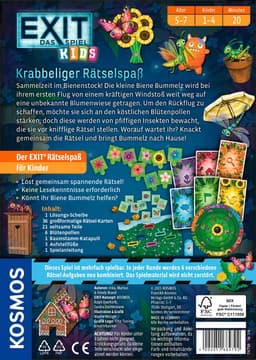 Kosmos Spiel EXIT® Kids Krabbeliger Rätselspaß | Mehrfarbig