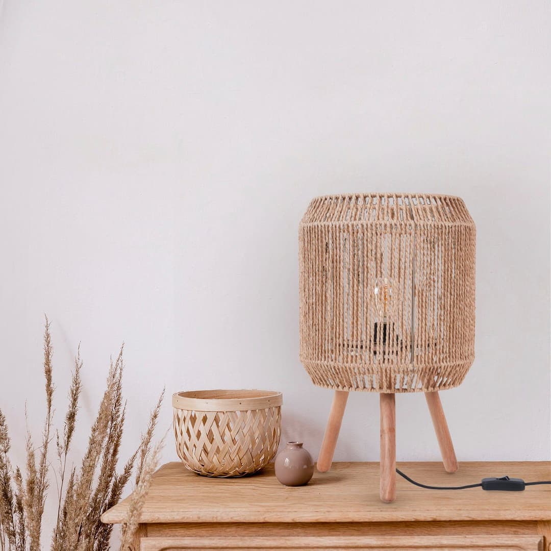 Paco Home Tischleuchte SOL | Braun