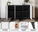 Home affaire Sideboard Phuket | Schwarz 3