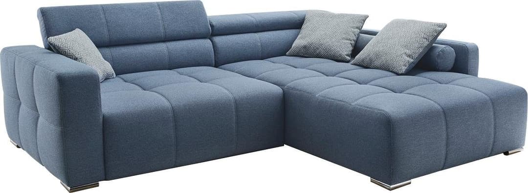 Jockenhöfer Gruppe Ecksofa Salerno | Blau