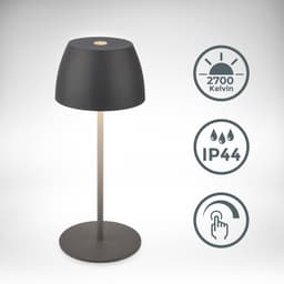 B.K.Licht BK_TL1606 Mini Tischleuchte | Schwarz
