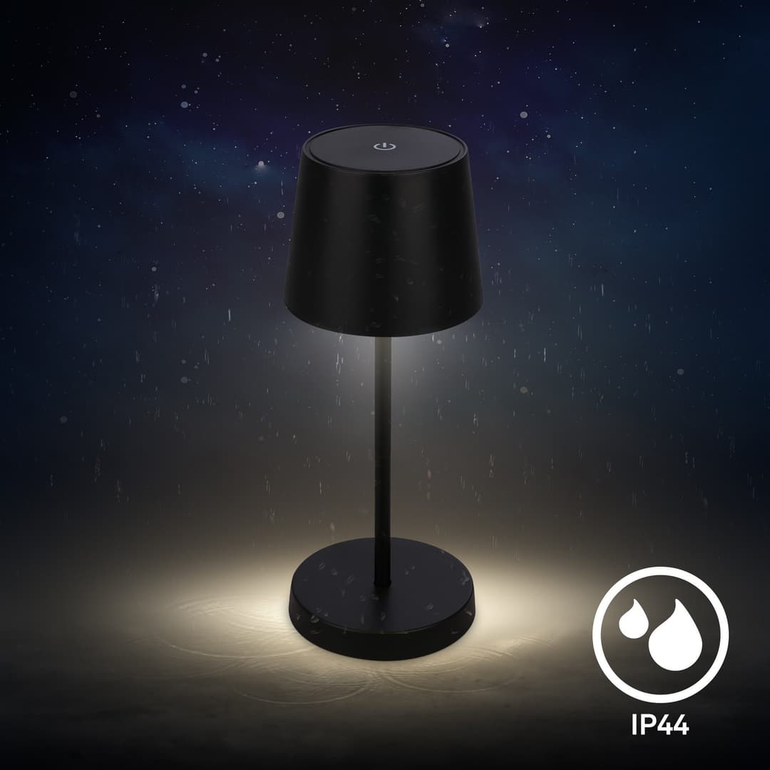 Briloner Leuchten LED Tischleuchte PIHA | Schwarz