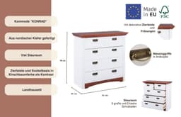 OTTO home Schubkastenkommode Konrad | Weiß