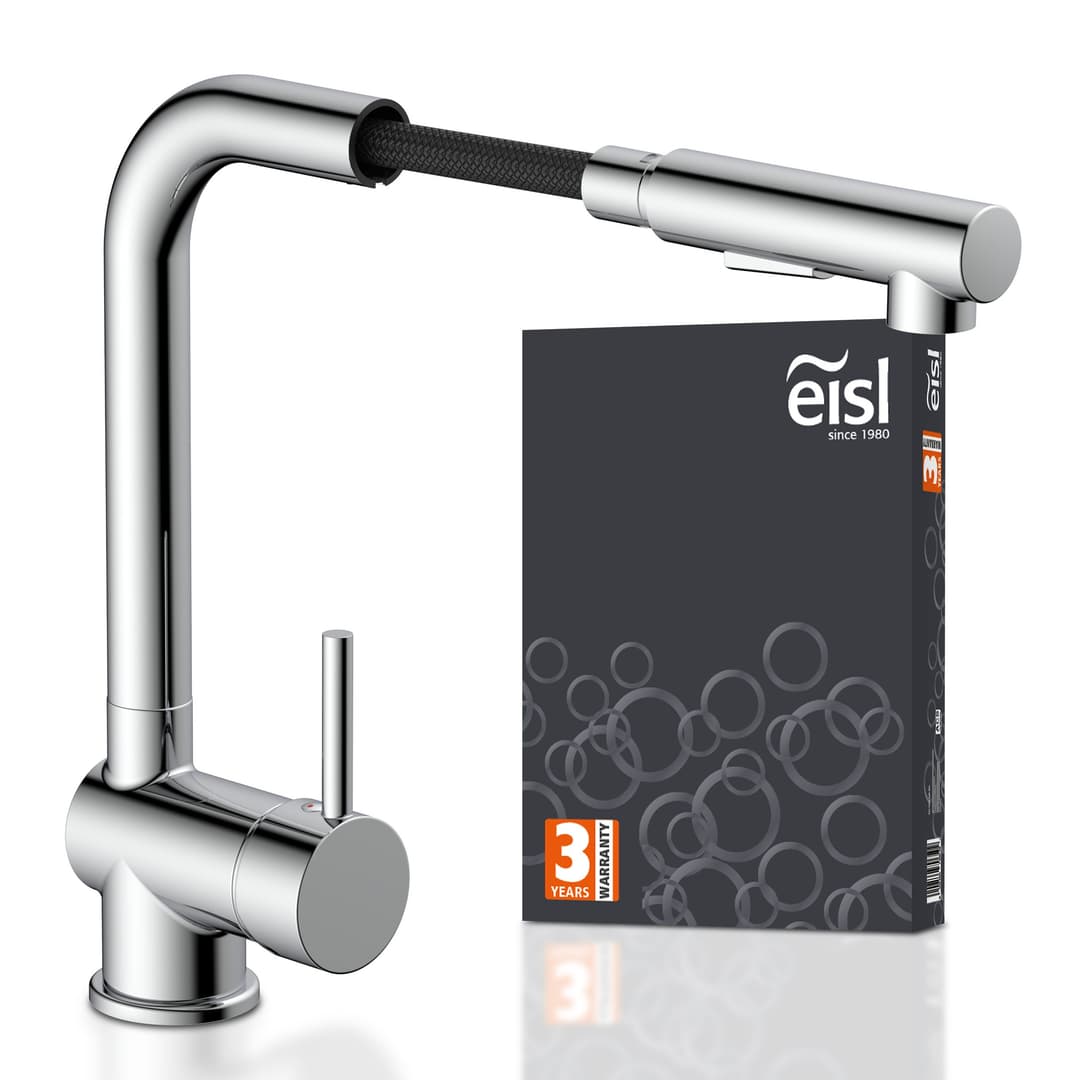 Eisl Spültischarmatur mit Geschirrbrause | Silber
