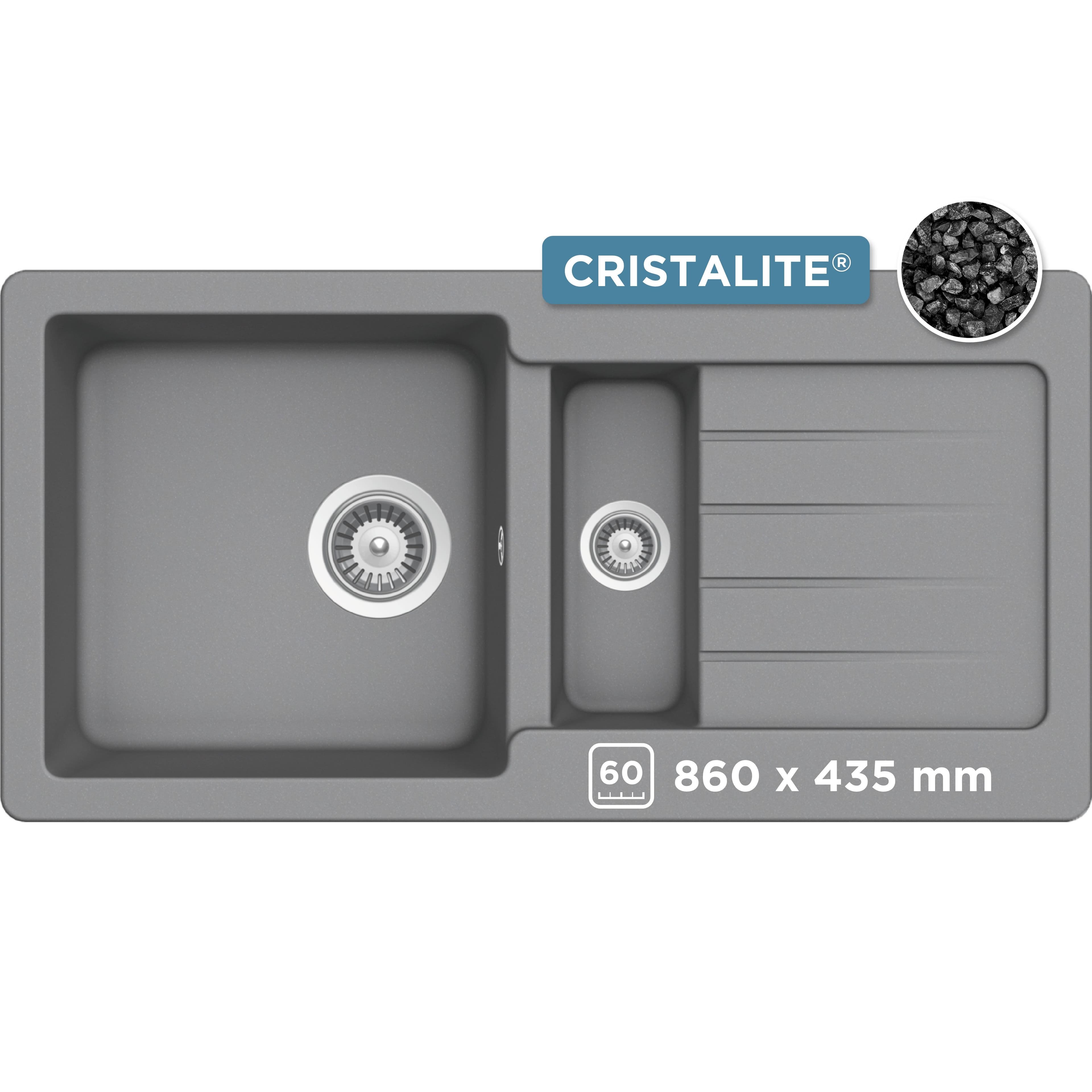 Schock Granitspüle Typos DS | Grau
