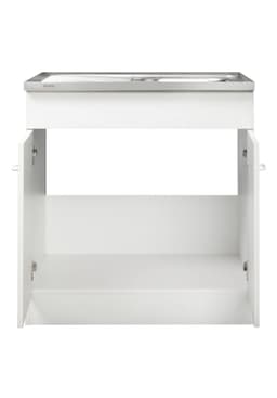 KOCHSTATION Spülenschrank KS-Elster | Weiß