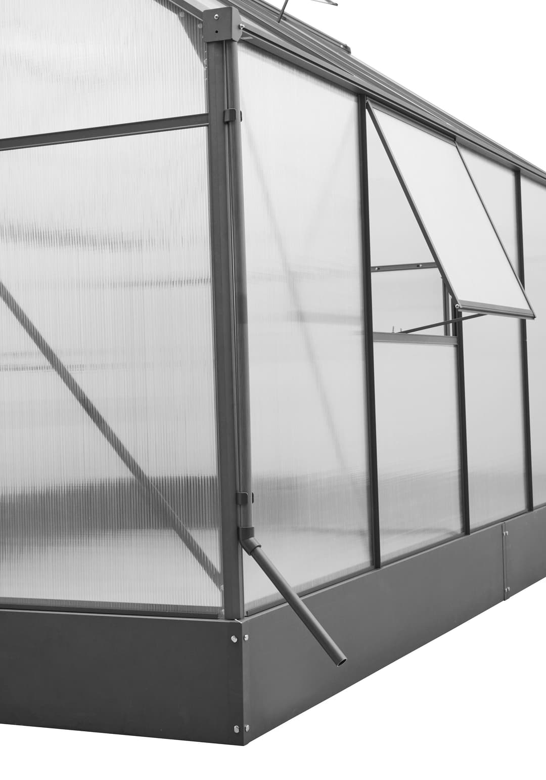 KONIFERA Gewächshaus Genova | Grau