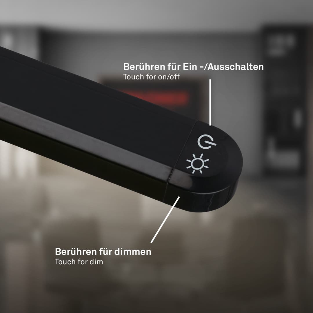 Briloner Leuchten LED Stehlampe MURA 1660015 | Schwarz