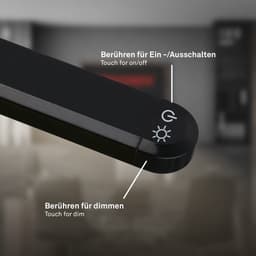 Briloner Leuchten LED Stehlampe MURA 1660015 | Schwarz