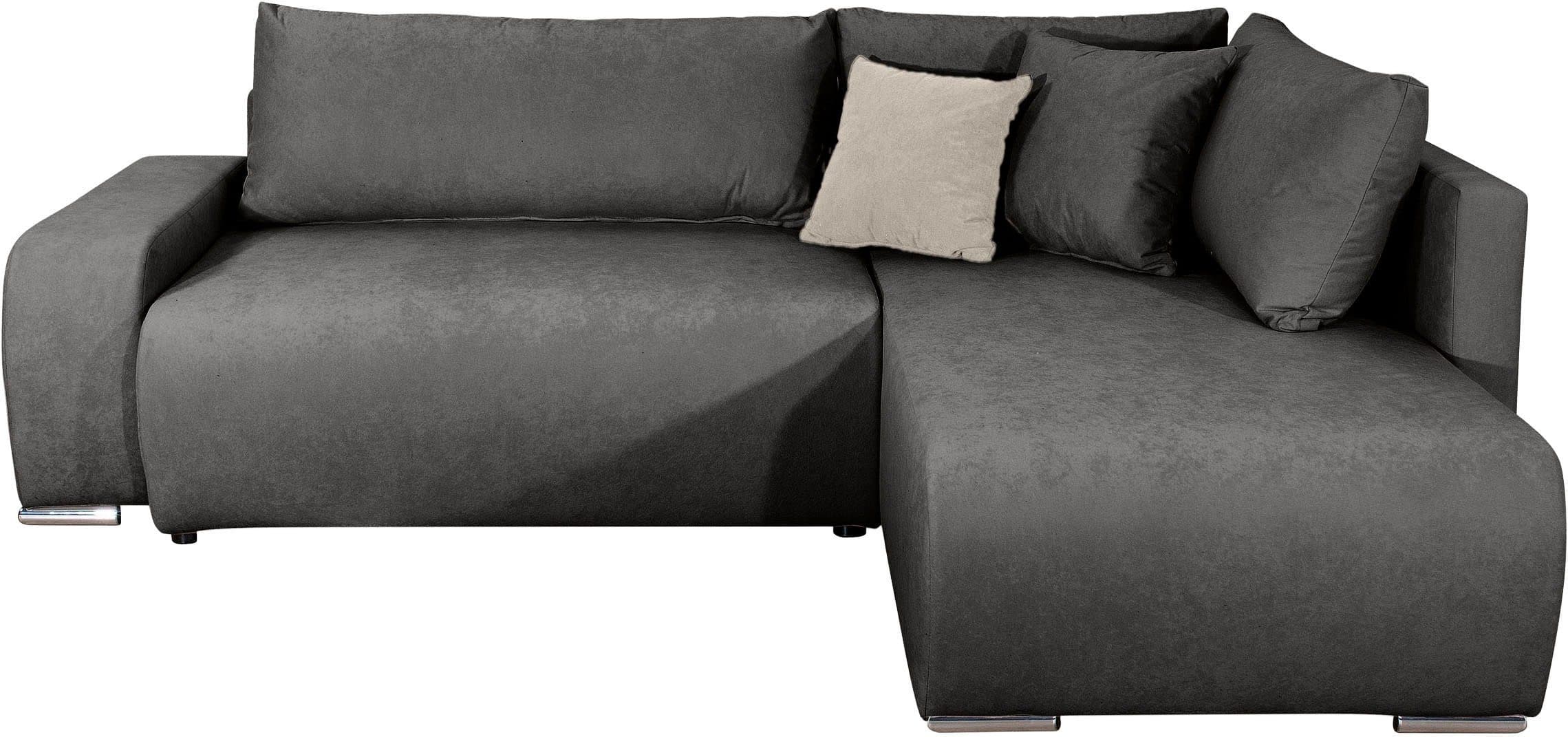 COLLECTION AB Ecksofa Poppy L-Form | Grau