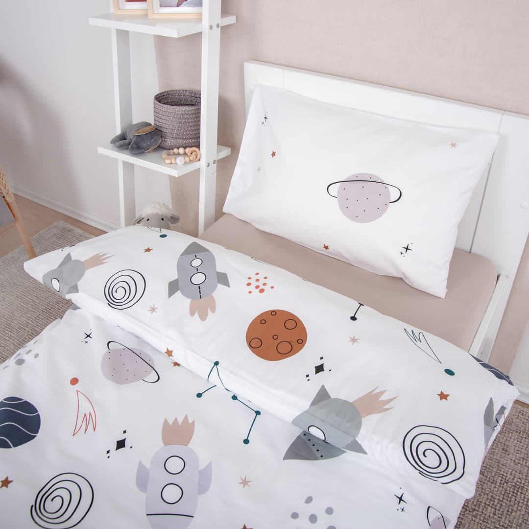 Baby Best Babybettwäsche Weltall | Weiß