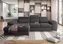 sit&more Ecksofa Cabrio L-Form | Braun
