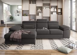 sit&more Ecksofa Cabrio L-Form | Braun