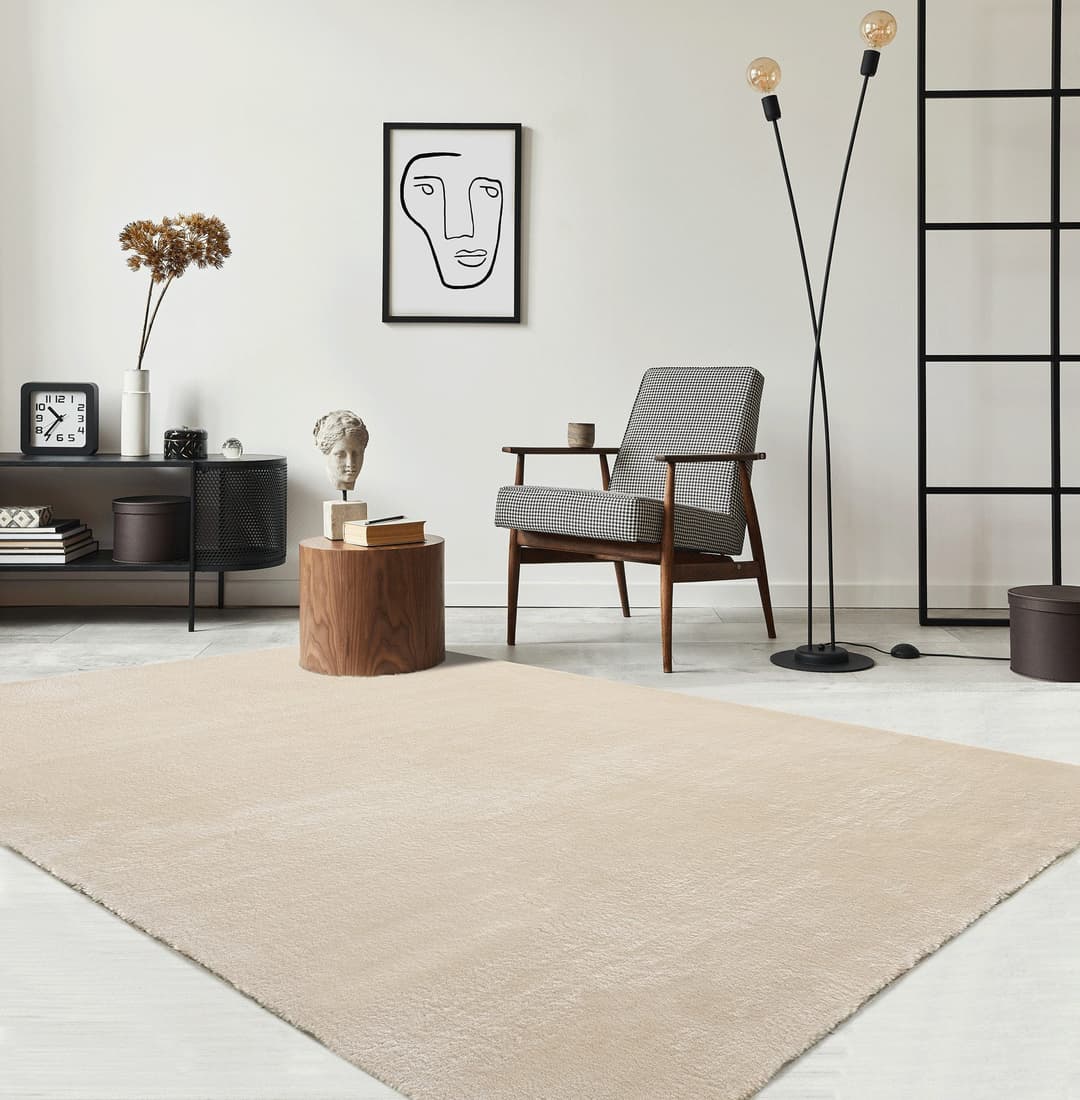 the carpet Teppich Relax | Beige
