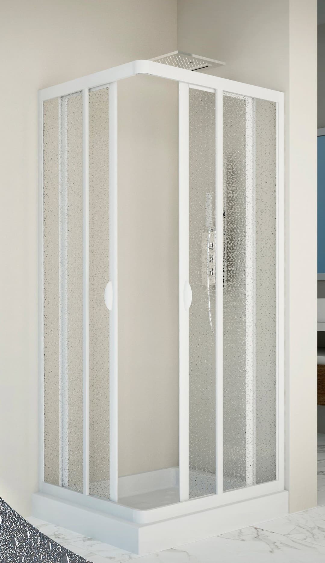 Forte Eckdusche Vela | Weiß