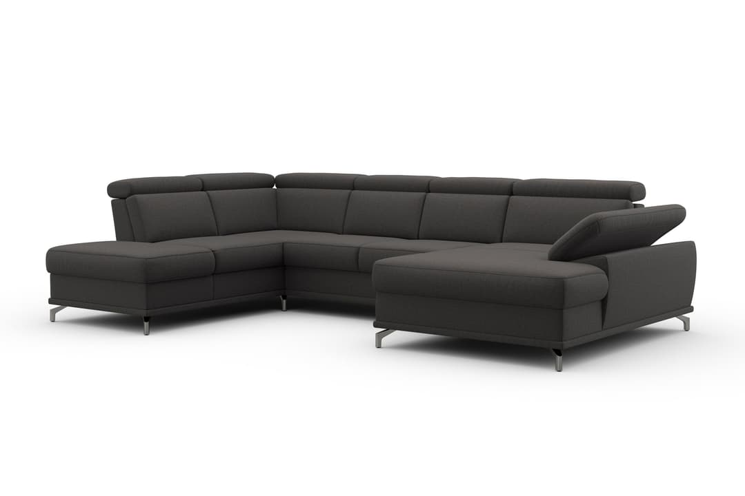 sit&more Wohnlandschaft Cabrio U-Form | Braun