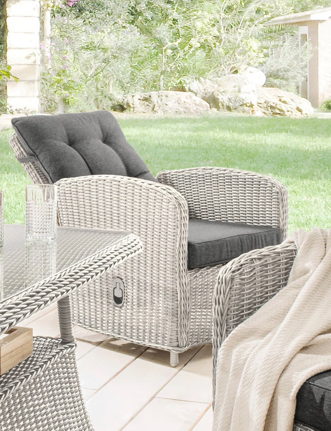 Destiny Loungesessel MERANO | Weiß