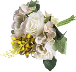 Botanic-Haus Rosen-Hortensienstrauß | Weiß