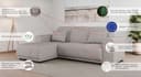Home affaire Ecksofa BORNHOLM L-Form | Beige 3