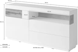 OTTO home Sideboard SILKE | Weiß