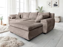 Home affaire Ecksofa Cara Mia L-Form | Braun