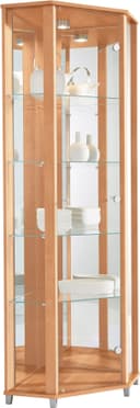 fif möbel Eckvitrine TRIO | Holztöne