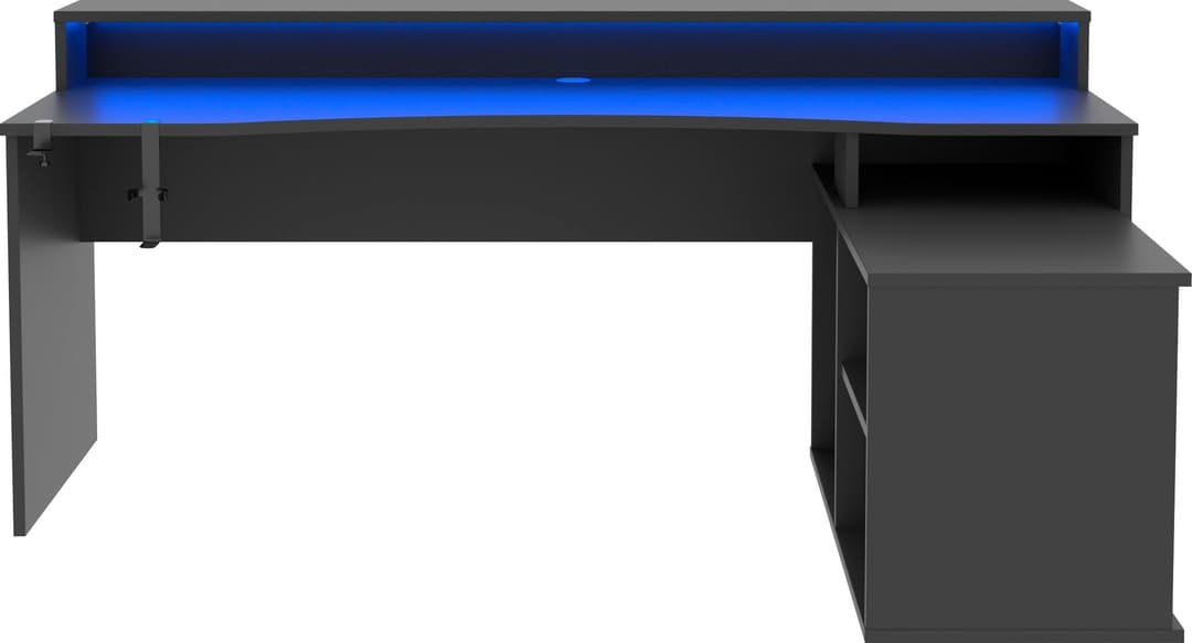 FORTE Gamingtisch Tezaur | Schwarz